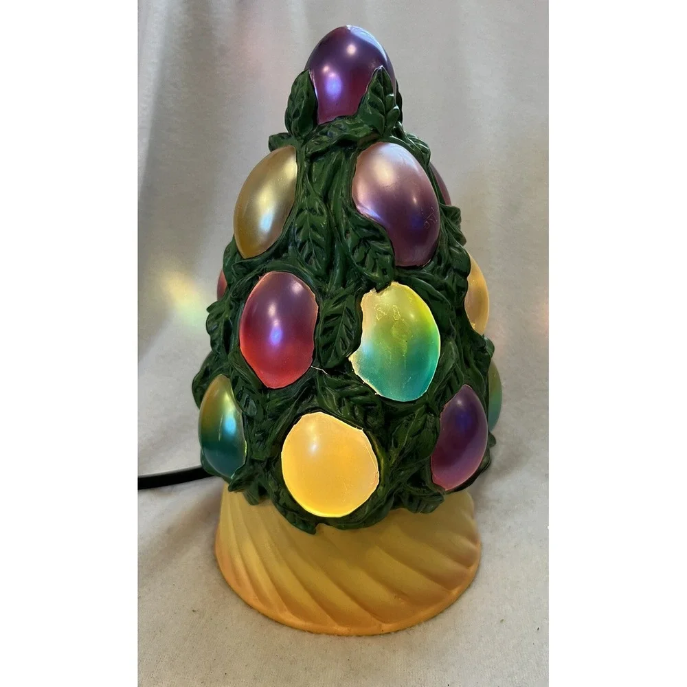 Cheyenne Spring Easter Egg Tree Lamp Electric Iridescent  Night Lights Up No Box